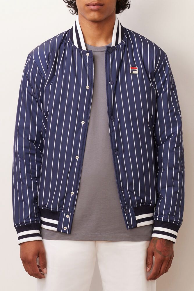 Fila Jakke Herre Marineblå Lakeland Bomber 234078-KNC